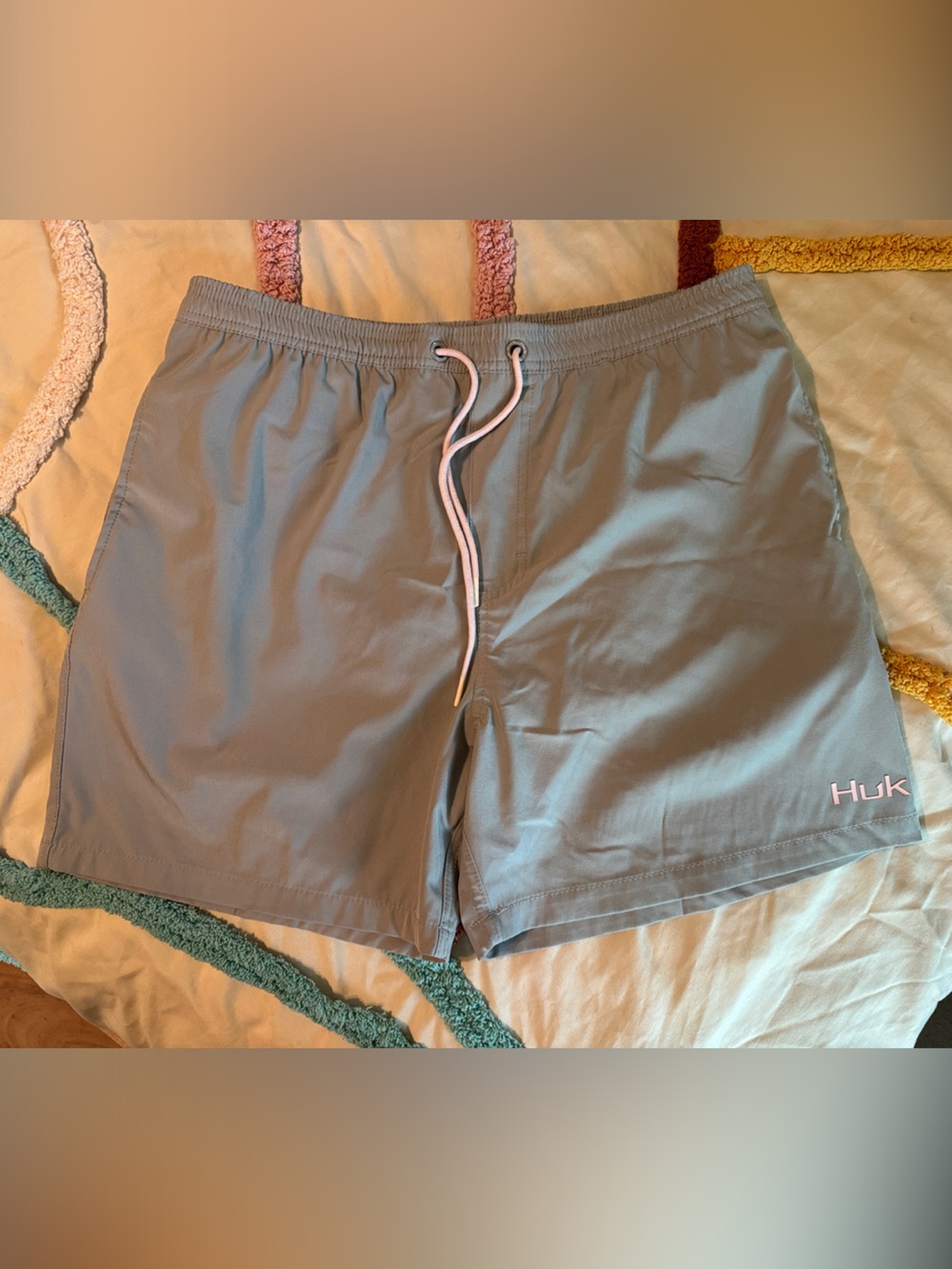 Huk Light Gray Women's Shorts